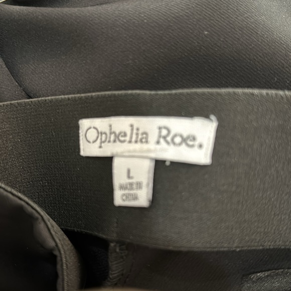 Black wide leg cropped pants - Picture 3 of 3